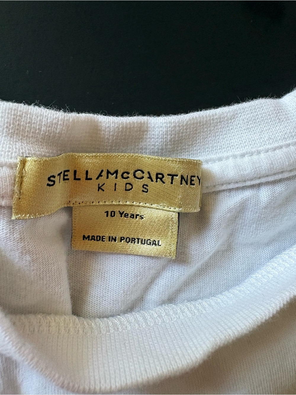 Stella McCartney Kids White Tee with Blue Bow Tie & Suspenders - Picture 7 of 8